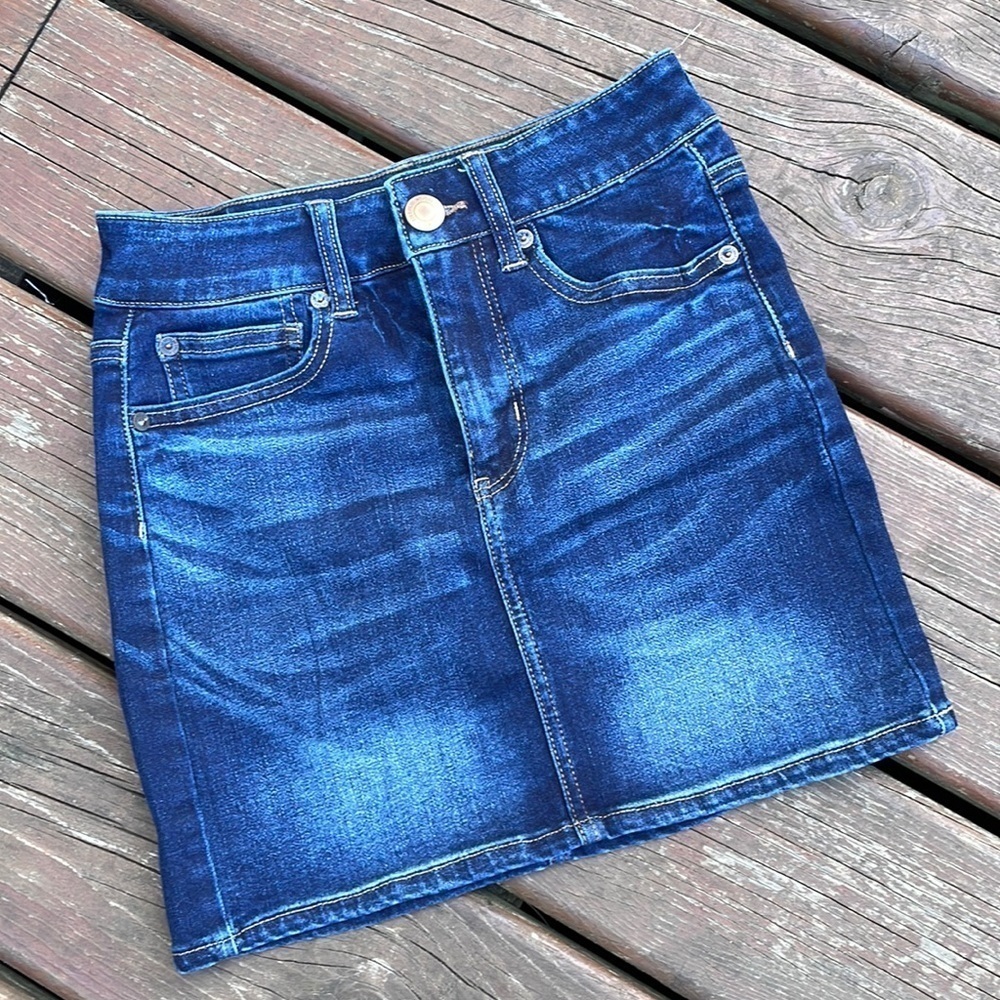 American Eagle Stretch Denim Jean Skirt‎